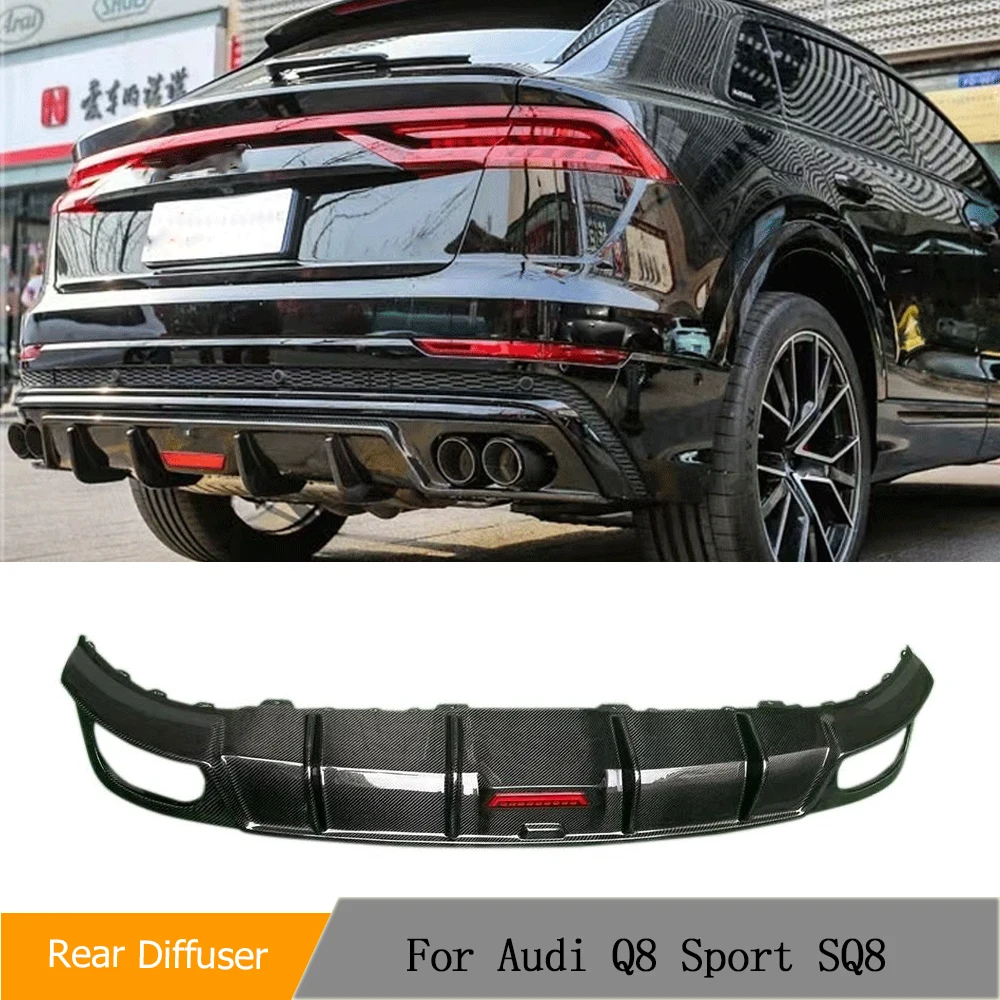 Автомобильный задний диффузор из углеродного волокна для Audi Q8 Sport SQ8 2021 2022, Автомобильный задний бампер, диффузор, губа, спойлер, комплект кузова
Автомобильный задний диффузор из углеродного волокна для Audi Q8 Sport SQ8 2021 2022, Автомобильный задний бампер, диффузор, губа, спойлер, комплект кузова