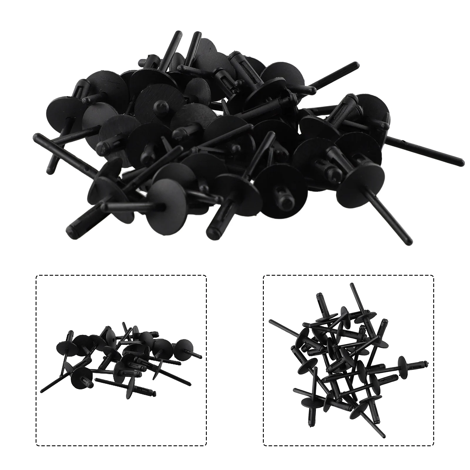 40x Panel Push pin Plastic Clip Black Bumper Car Rivets Assortment Door Sill Fender Tool 51777171004 Wheel Retainer
40x Panel Push pin Plastic Clip Black Bumper Car Rivets Assortment Door Sill Fender Tool 51777171004 Wheel Retainer