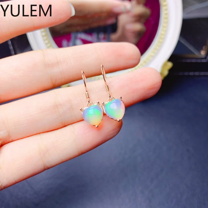 YULEM Natural Opal Earrings Women's Silver 925 Earrings Women's Wedding Gems Heart Shape Earrings Sterling Certified Jewelry
YULEM Natural Opal Earrings Women's Silver 925 Earrings Women's Wedding Gems Heart Shape Earrings Sterling Certified Jewelry