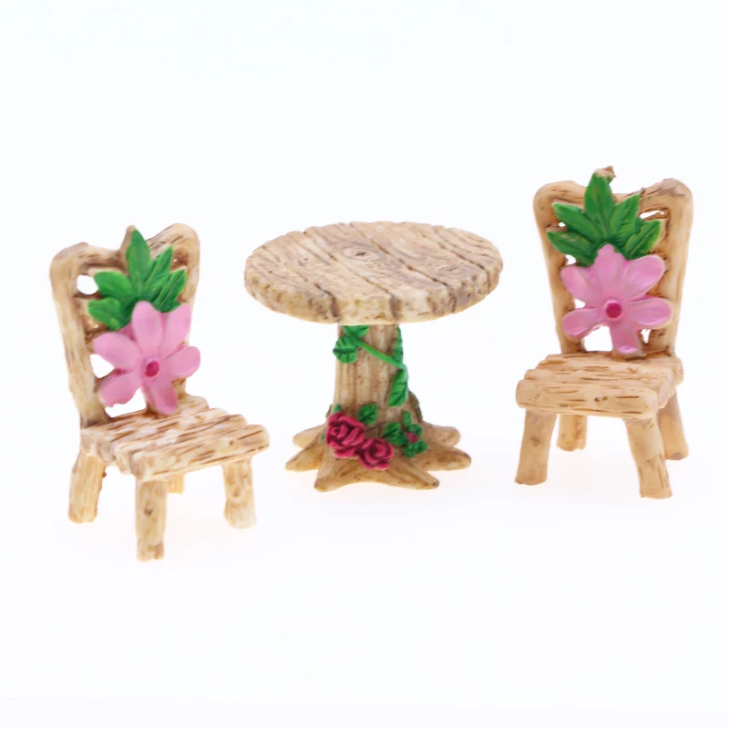 Mini Resin Miniature Table and Chairs Creativity Micro Landscape Figurine Home Decor Fairy Garden Ornaments Dollhouse Accessory 
Mini Resin Miniature Table and Chairs Creativity Micro Landscape Figurine Home Decor Fairy Garden Ornaments Dollhouse Accessory