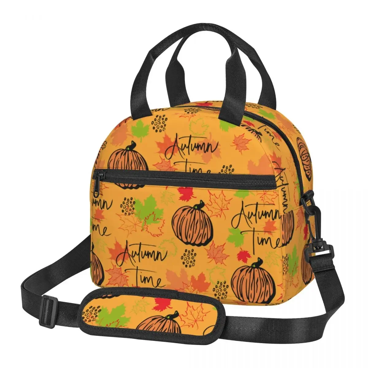 Autumn Leaves Fall Maple Pumpkin Insulated Lunch Bag With Adjustable Shoulder Strap Food Bags Large Thermal Cooler Lunch Boxes
Autumn Leaves Fall Maple Pumpkin Insulated Lunch Bag With Adjustable Shoulder Strap Food Bags Large Thermal Cooler Lunch Boxes