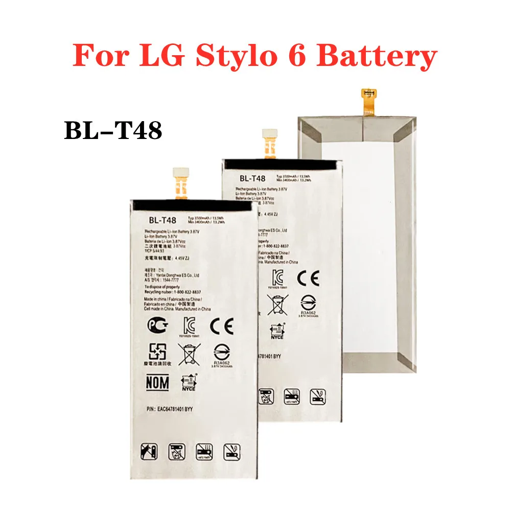 High Quality BLT48 BL-T48 Replacement Battery For LG Stylo 6 LMQ730TM LM-Q730TM 3800mAh BL T48 Phone Battery
High Quality BLT48 BL-T48 Replacement Battery For LG Stylo 6 LMQ730TM LM-Q730TM 3800mAh BL T48 Phone Battery