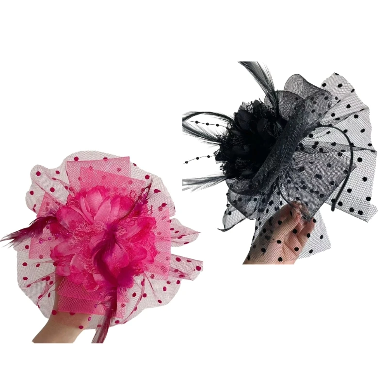Elegant Fascinator Headband Pillbox Hat for Women Cocktail Tea Party Headwear Exquisite French Fascinator for Wedding 449B
Elegant Fascinator Headband Pillbox Hat for Women Cocktail Tea Party Headwear Exquisite French Fascinator for Wedding 449B