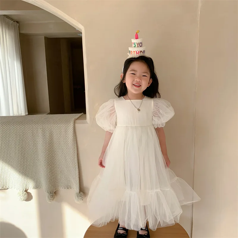 Sweet Children's Princess Dress Korean Girl's Lace Dress White Fairy Dress Birthday Show Dress flower girl dresses
Sweet Children's Princess Dress Korean Girl's Lace Dress White Fairy Dress Birthday Show Dress flower girl dresses