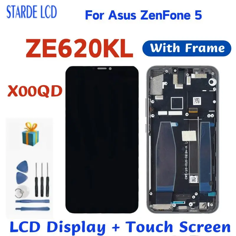 6.2 inch For ASUS ZenFone 5 ZE620KL X00QD LCD Display Touch Screen Digitizer For Zenfone 5Z ZS620KL X00Q Screen With Frame 
6.2 inch For ASUS ZenFone 5 ZE620KL X00QD LCD Display Touch Screen Digitizer For Zenfone 5Z ZS620KL X00Q Screen With Frame