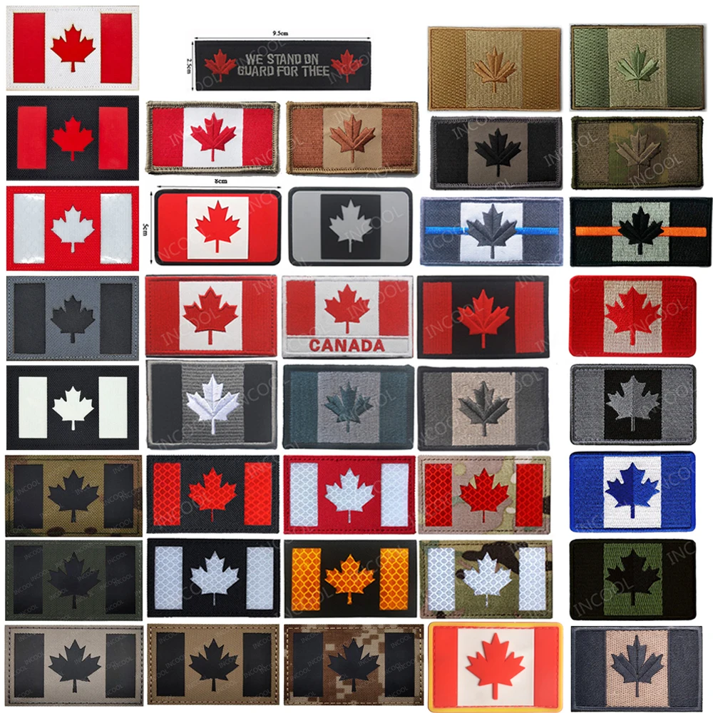 Canada Flag Embroidered Patch Canadian Maple Leaf Tactical Military Patches National Emblem Appliqued Sticker Rubber PVC Badges
Canada Flag Embroidered Patch Canadian Maple Leaf Tactical Military Patches National Emblem Appliqued Sticker Rubber PVC Badges
