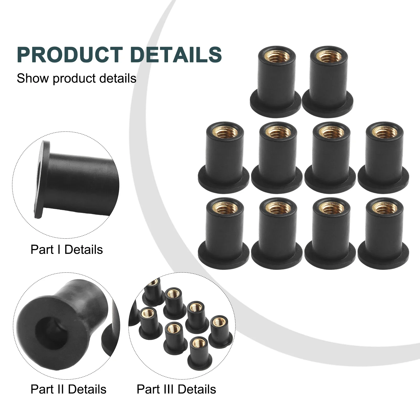 Durable New Nut Black For Most Windshields Universal Vibration Damper Windshield 5mm Motorcycle Panel Mounting
Durable New Nut Black For Most Windshields Universal Vibration Damper Windshield 5mm Motorcycle Panel Mounting