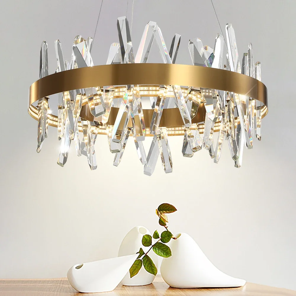 Modern Chandelier for Living Room Round Led Chandeliers Bedroom Dining Room Gold Light Crystal Indoor Lighting
Modern Chandelier for Living Room Round Led Chandeliers Bedroom Dining Room Gold Light Crystal Indoor Lighting