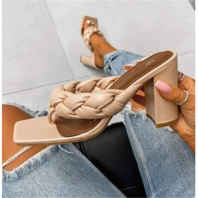2022 Ladies Slippers Ladies High Heels Ladies Slippers Braided Open Toe Fashion Party Women Ladies High Heels Sandals Women
2022 Ladies Slippers Ladies High Heels Ladies Slippers Braided Open Toe Fashion Party Women Ladies High Heels Sandals Women