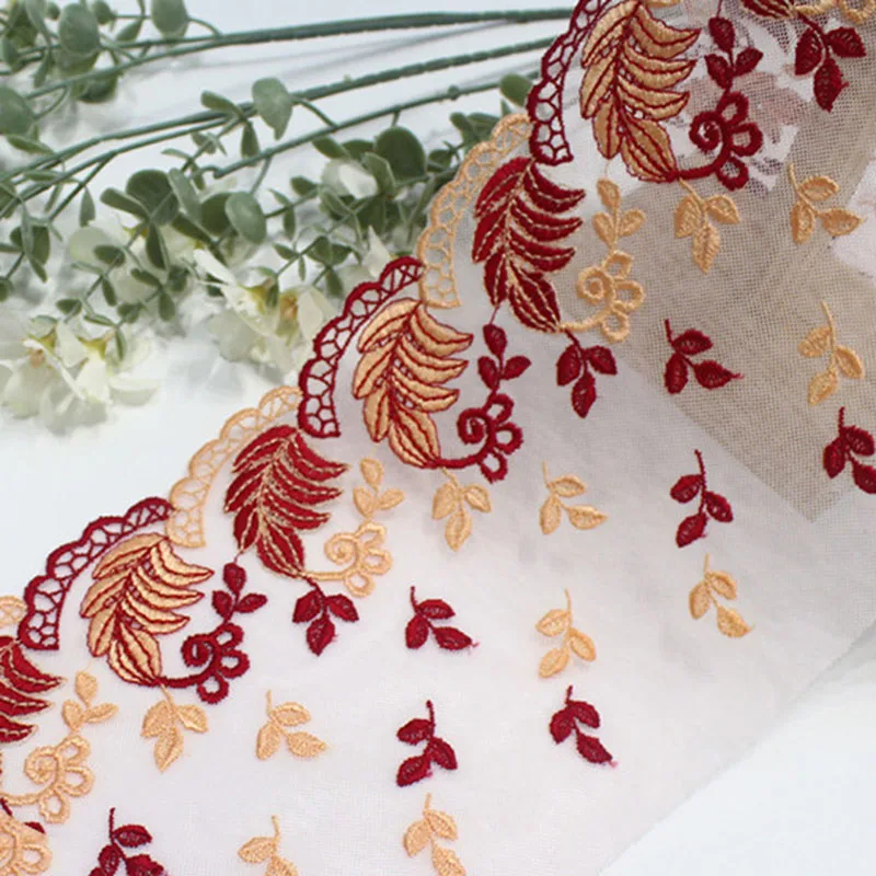 29Yards Leaf Mesh Embroidery Lace Embroidered Fabric Lace DIY Clothing Accessories For Fashion Garment Wedding Dress
29Yards Leaf Mesh Embroidery Lace Embroidered Fabric Lace DIY Clothing Accessories For Fashion Garment Wedding Dress