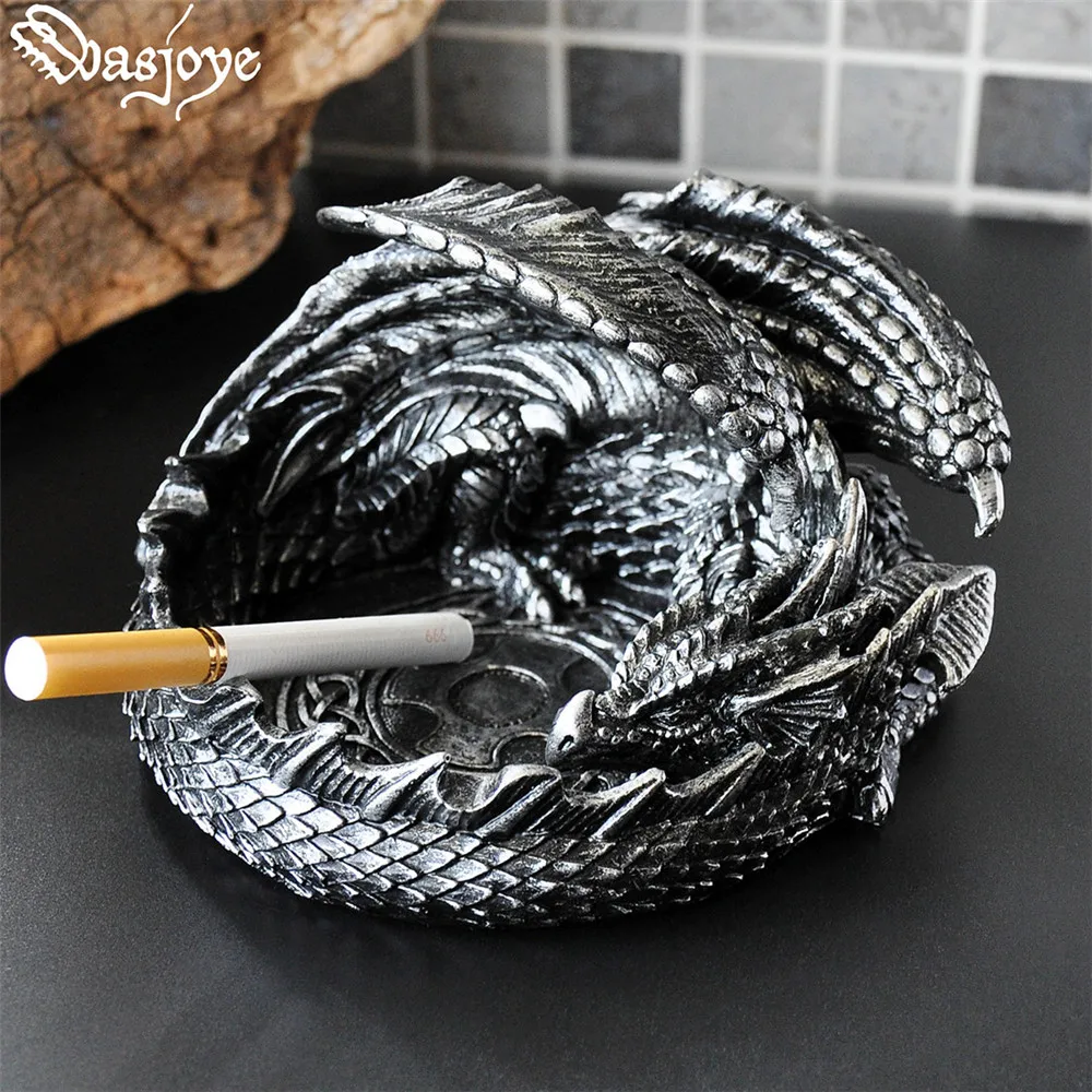 

New Chinese Dragon Ashtrays Dungeons DND Dice Tray Board Game Dice Display Tray Household Ashtray Lighters Smoking Accessories