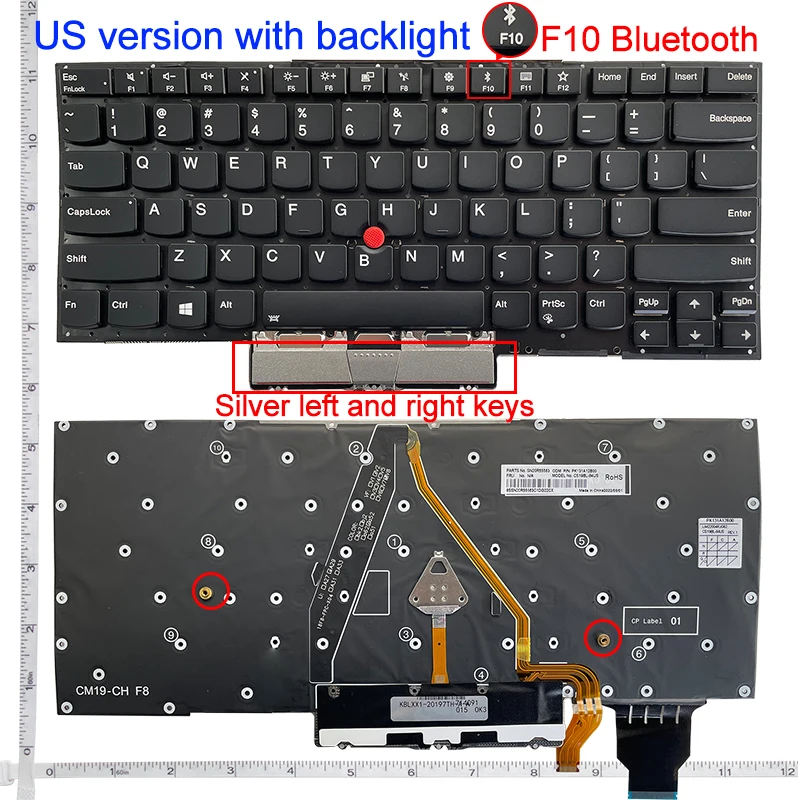 

US Laptop Keyboard For Lenovo X1 Carbon 4TH 2016/X1 Carbon 5TH 2017/X1 Carbon 6TH 2018/X1 Carbon 7TH 2019/X1 Carbon 8TH 2020