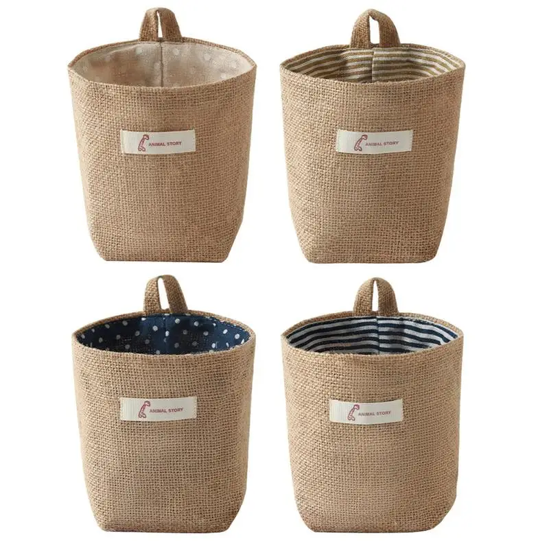 Home Decor Hanging Pocket Storage Basket Cotton Linen Sundries Cosmetic Kitchen utensils Organizer Wall Mounted Storage Bag
Home Decor Hanging Pocket Storage Basket Cotton Linen Sundries Cosmetic Kitchen utensils Organizer Wall Mounted Storage Bag