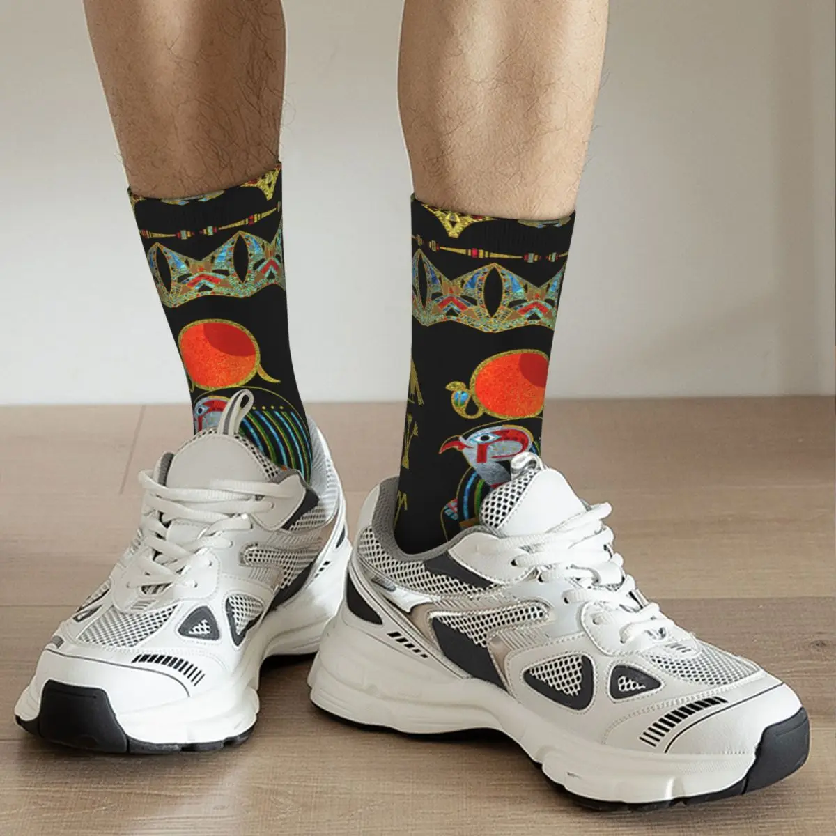 Colorful Egyptian Horus Ornament On Black Glass Adult Socks Unisex socks,men Socks women Socks
Colorful Egyptian Horus Ornament On Black Glass Adult Socks Unisex socks,men Socks women Socks