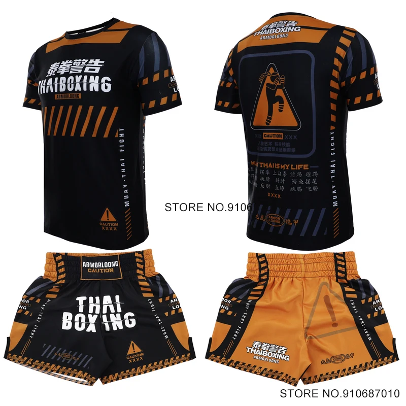 

Тайские боксерские брифы, трикотажные шорты для муай-тай, футболка для MMA, тренировок в тренажерном зале, одежда для тренировок Sanda BJJ Jiu Jitsu для боевых искусств