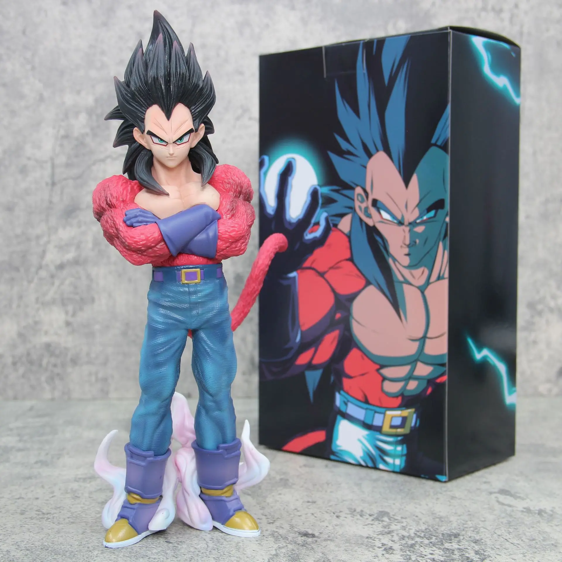 30cm Dragon Ball Anime Figure Son Goku Vegeta Super Saiyan 4 GK PVC Model Doll Collection Periphery Desktop Children Gift Toys
30cm Dragon Ball Anime Figure Son Goku Vegeta Super Saiyan 4 GK PVC Model Doll Collection Periphery Desktop Children Gift Toys
