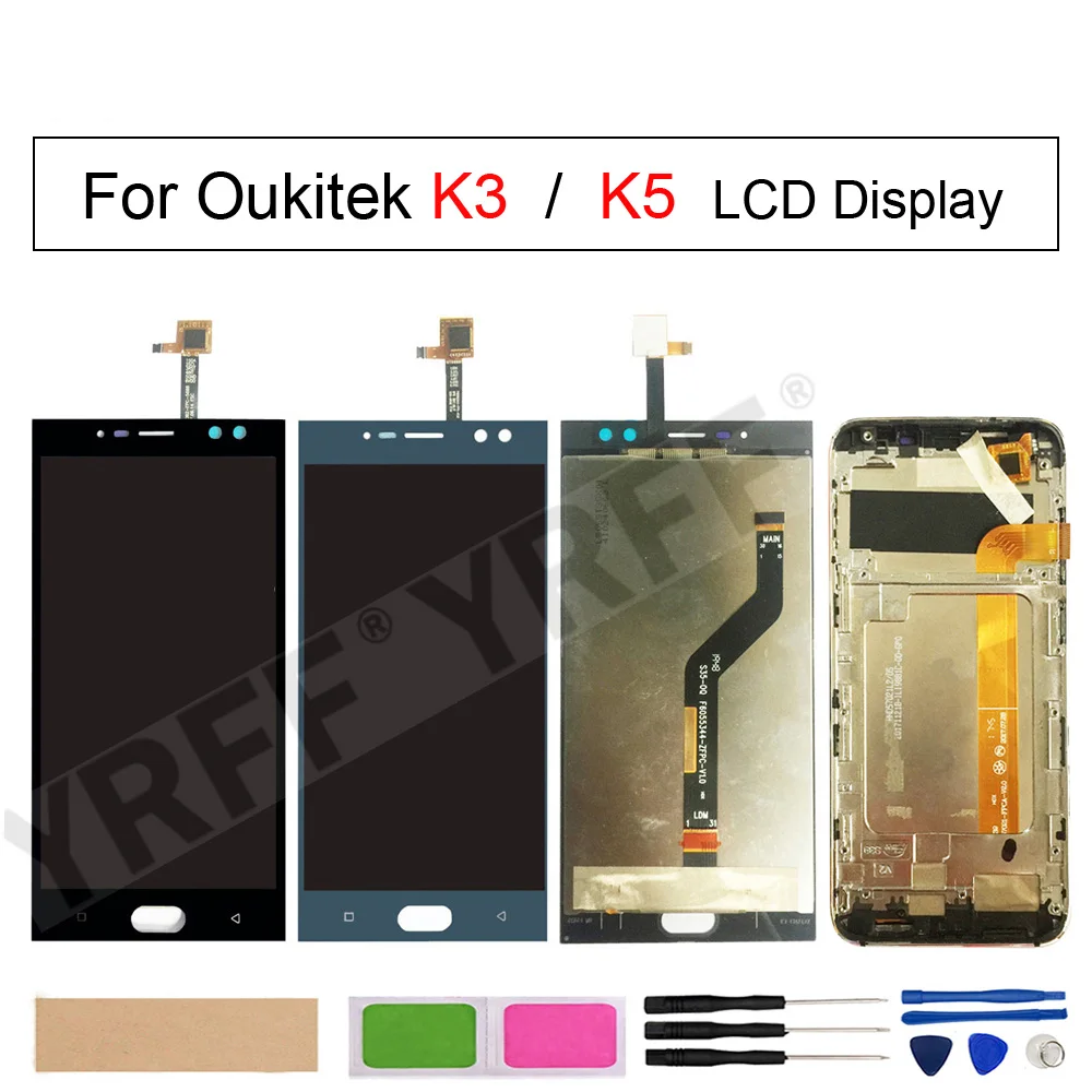 LCD Display Touch Screen Digitizer Assembly For Oukitel K3 K5 Phone Screen Replacement
LCD Display Touch Screen Digitizer Assembly For Oukitel K3 K5 Phone Screen Replacement