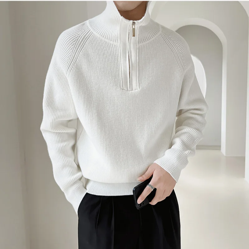 Autumn Winter KPOP Fashion Style Harajuku Slim Fit Tops Loose Casual All Match Knitwear High Collar Zipper Long Sleeve Sweaters
Autumn Winter KPOP Fashion Style Harajuku Slim Fit Tops Loose Casual All Match Knitwear High Collar Zipper Long Sleeve Sweaters