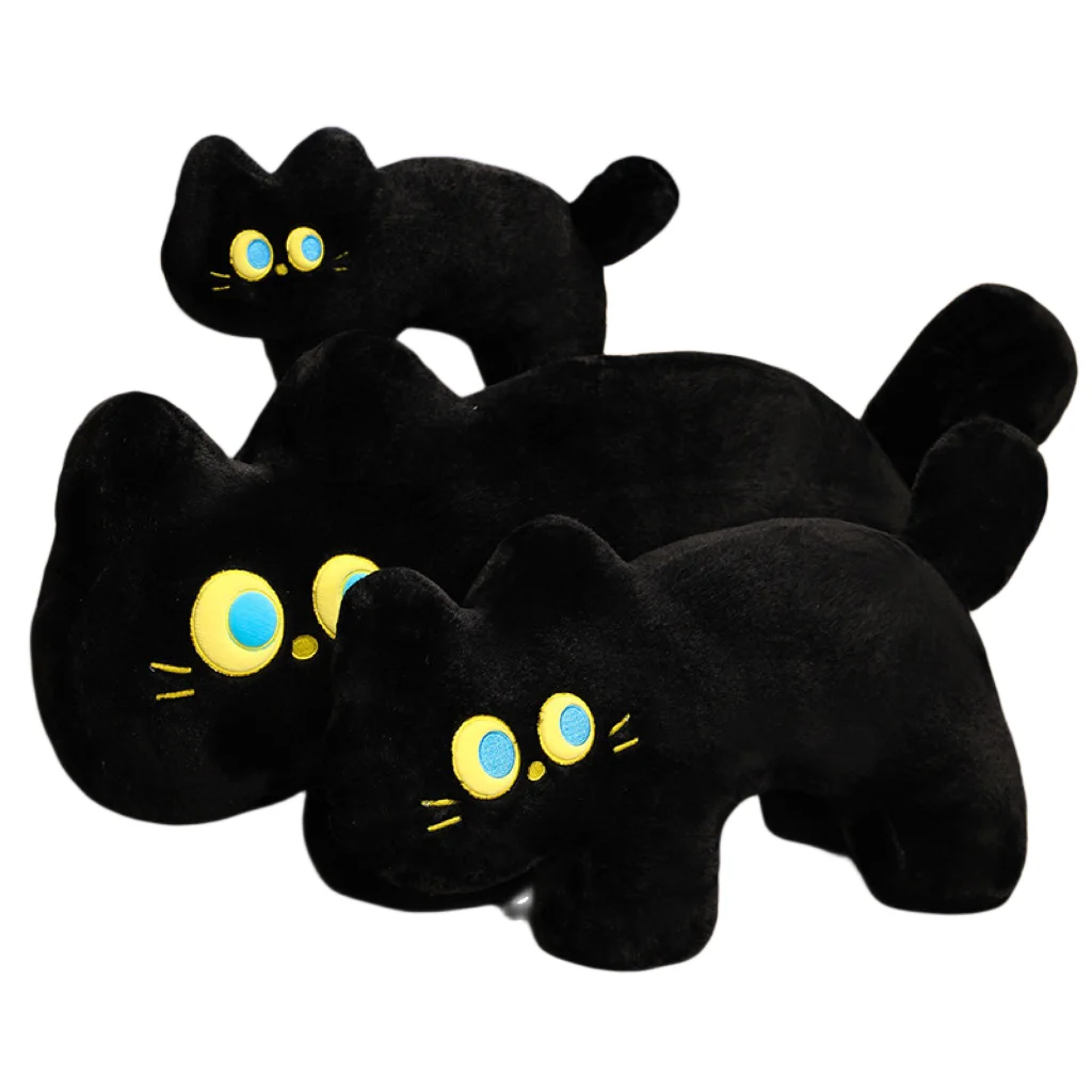 Креативная полноразмерная диванная подушка в виде черной кошки, животного, плюшевые милые куклы, удобная диванная подушка для офисного стула, украшение на день рождения для девочек 
Креативная полноразмерная диванная подушка в виде черной кошки, животного, плюшевые милые куклы, удобная диванная подушка для офисного стула, украшение на день рождения для девочек