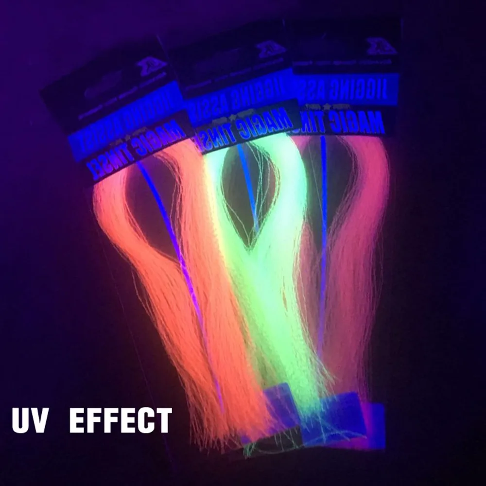 1pc Holographic Tinsel Glow Material UV Holographic Tinsel Twisted Fly Tying Crystal Jigs Hook Assist Fishing Tools
1pc Holographic Tinsel Glow Material UV Holographic Tinsel Twisted Fly Tying Crystal Jigs Hook Assist Fishing Tools