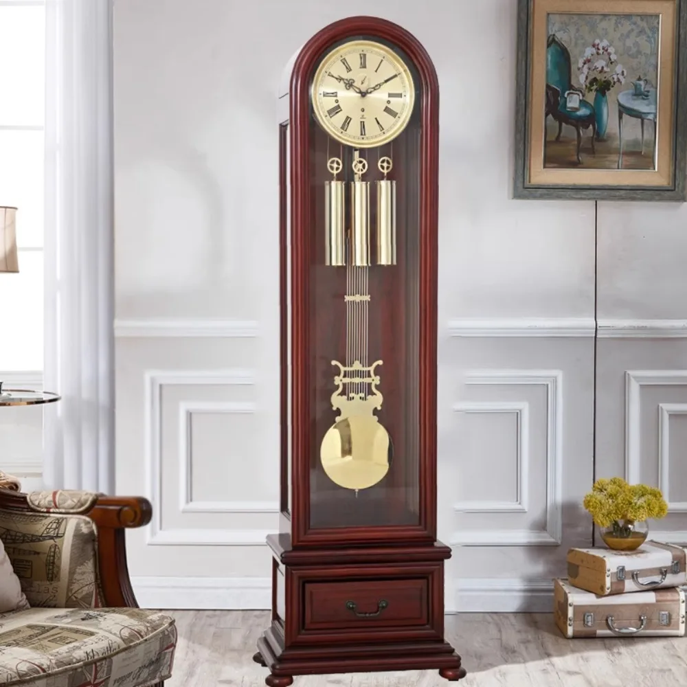

Немецкие напольные часы Hermle, домашние европейские часы-Дедушка для гостиной, китайские ретро креативные вертикальные часы Polaris