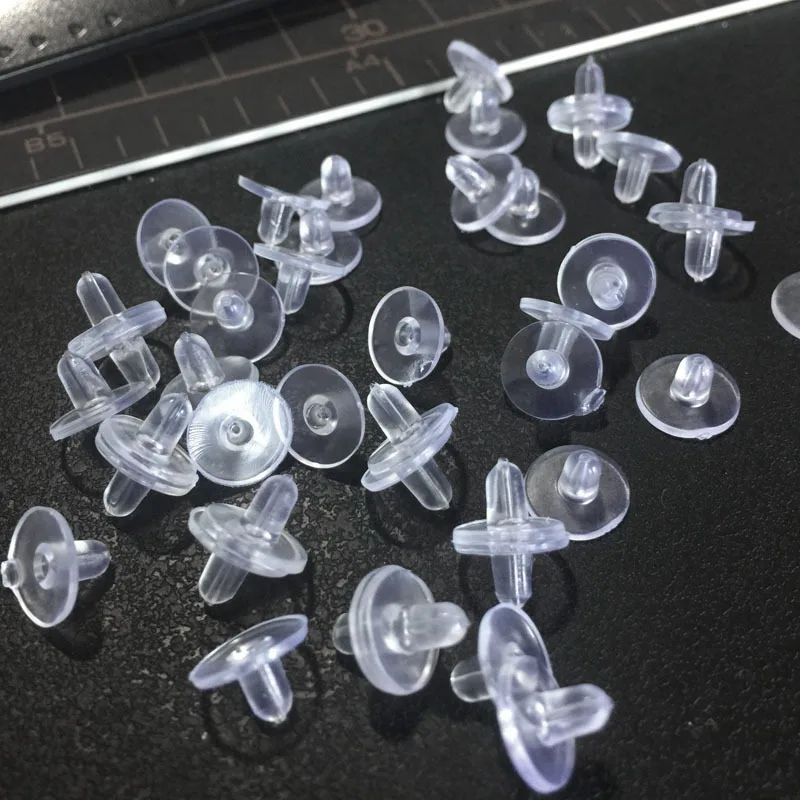 50Pcs/Lot Clear Soft Rubber Back Safety Silicone Round Ear Plugging Blocked Stoppers for DIY Part Earrings Jewelry Accessories
50Pcs/Lot Clear Soft Rubber Back Safety Silicone Round Ear Plugging Blocked Stoppers for DIY Part Earrings Jewelry Accessories