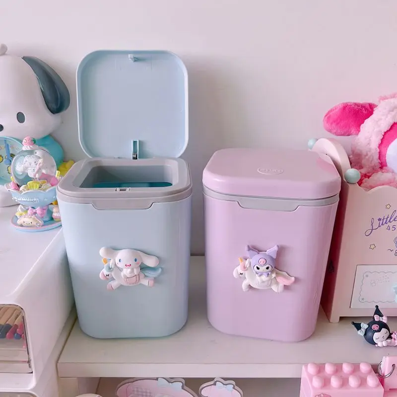 My Melody Cinnamoroll Desktop Trumpet Trash Can Cute Cartoon Kuromi Press Bedroom Clutter Organizer Lovely Toys for Girls
My Melody Cinnamoroll Desktop Trumpet Trash Can Cute Cartoon Kuromi Press Bedroom Clutter Organizer Lovely Toys for Girls