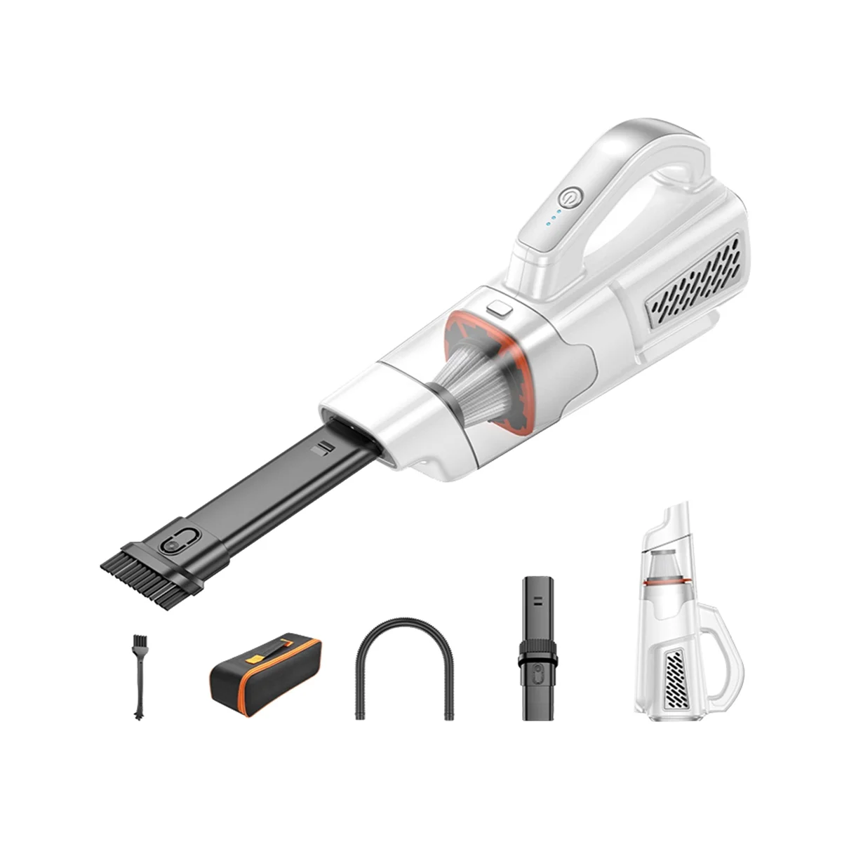 13000Pa Brushless Motor Wireless Vacuum Cleaner 2 Speed Handheld Powerful Cordless Vacuuming for Car Home Office White
13000Pa Brushless Motor Wireless Vacuum Cleaner 2 Speed Handheld Powerful Cordless Vacuuming for Car Home Office White