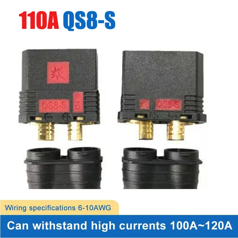 120A Battery Connector QS8 Aviation Model Forklift Electric Motorcycle Plug Male Female Anti Spark Charging Power Connectors
120A Battery Connector QS8 Aviation Model Forklift Electric Motorcycle Plug Male Female Anti Spark Charging Power Connectors