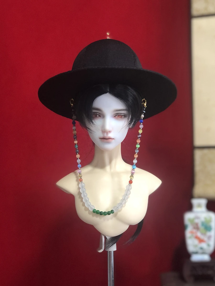 

1/6 1/4 1/3 Scale BJD Korean Hat Ancient Costume Samurai Hat Accessories For YOSD MSD SD13 Big Girl SSDF ID72 Uncle Doll A1383