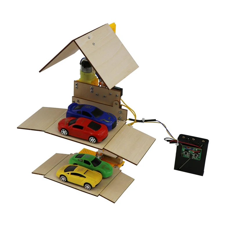

Детская научная игрушка, гаджет по технологии, набор физических стеблей, двухслойный подъемный гараж, развивающие игрушки для детей, игрушка для творчества