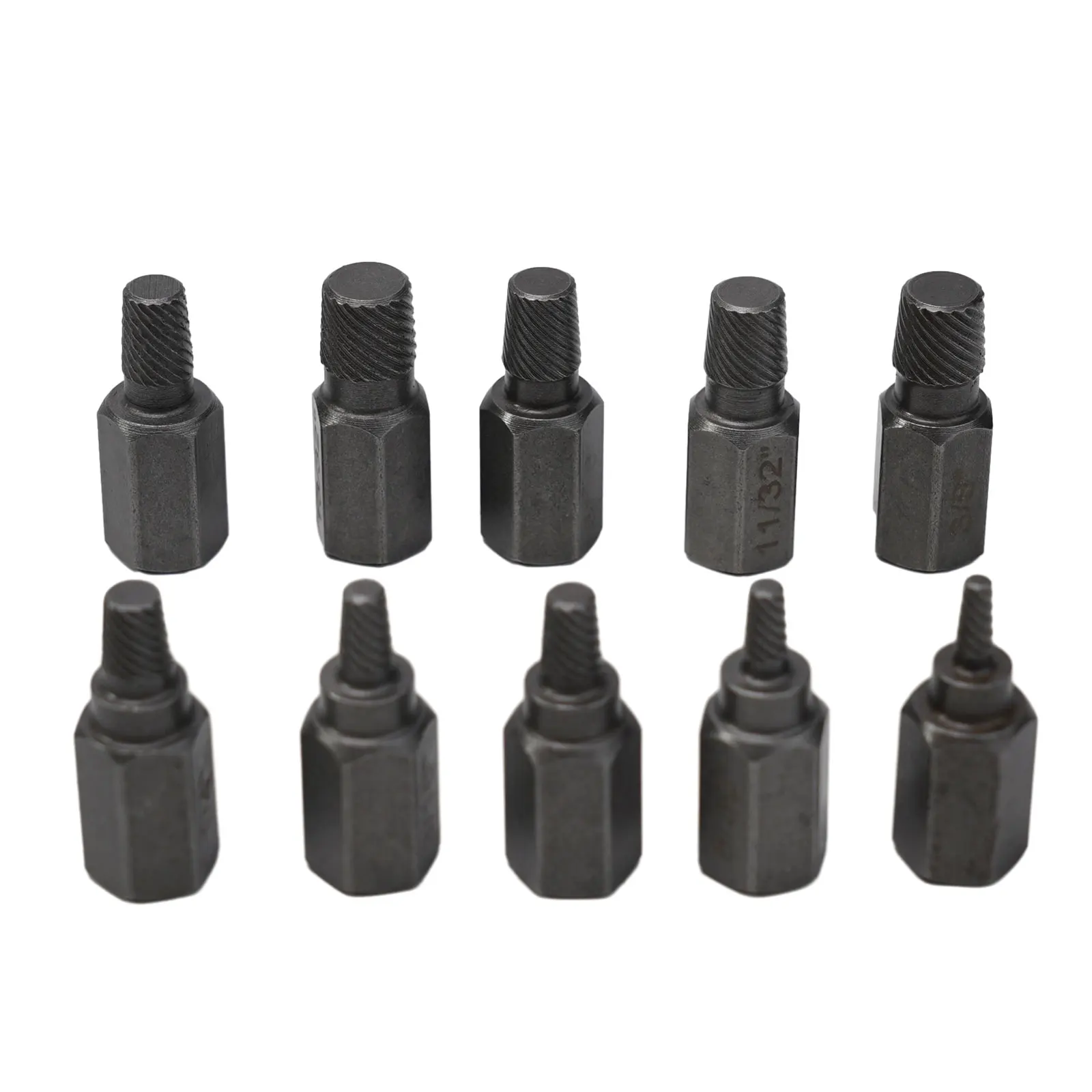 10pcs Screw Extractor Drill Bit Set Alloy Steel Damaged Screw Remover Multi-Spline Bolt Screw Extractor Broken Bolt Extractor
10pcs Screw Extractor Drill Bit Set Alloy Steel Damaged Screw Remover Multi-Spline Bolt Screw Extractor Broken Bolt Extractor