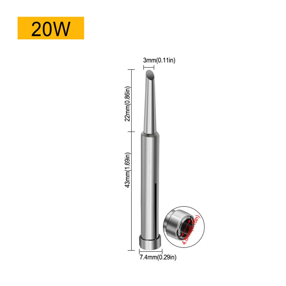 

Brand New Soldering Iron Tip 20W 35W 50W Workshop Accessories Electric Equipment Iron Tip Nternally Power Tools