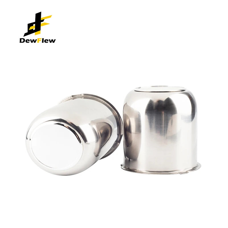 

DewFlew 2Pcs 3.19" Push Through Wheel Center Caps Stainless Trailer Hub Cap for Truck SUV RV Wheel Rim Fit 3.19" Bore 3.62" H