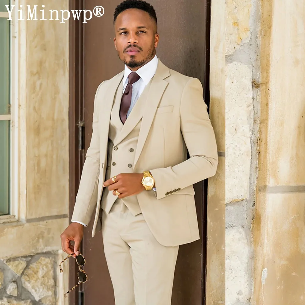 Бежевые костюмы для мужчин, 3 предмета, деловой костюм для свадебной вечеринки, женский элегантный костюм для мужчин, пиджак + жилет + брюки
Бежевые костюмы для мужчин, 3 предмета, деловой костюм для свадебной вечеринки, женский элегантный костюм для мужчин, пиджак + жилет + брюки