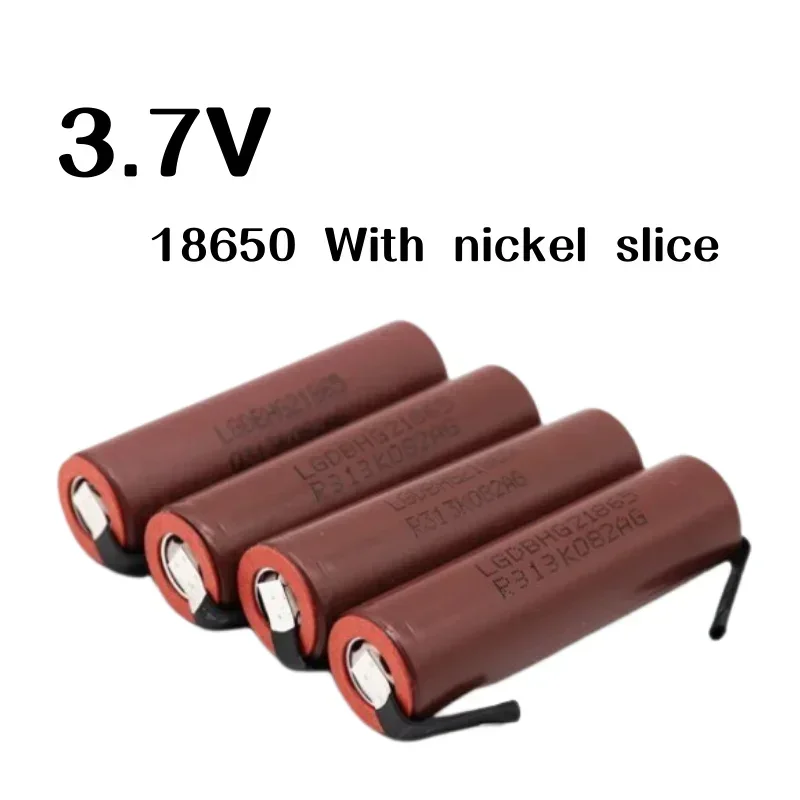 New 100% Original Large Capacity 18650 Lithium-ion Battery 3000mAh 3.7V HG2 Screwdriver Rechargeable Battery with Nickel Slice
New 100% Original Large Capacity 18650 Lithium-ion Battery 3000mAh 3.7V HG2 Screwdriver Rechargeable Battery with Nickel Slice