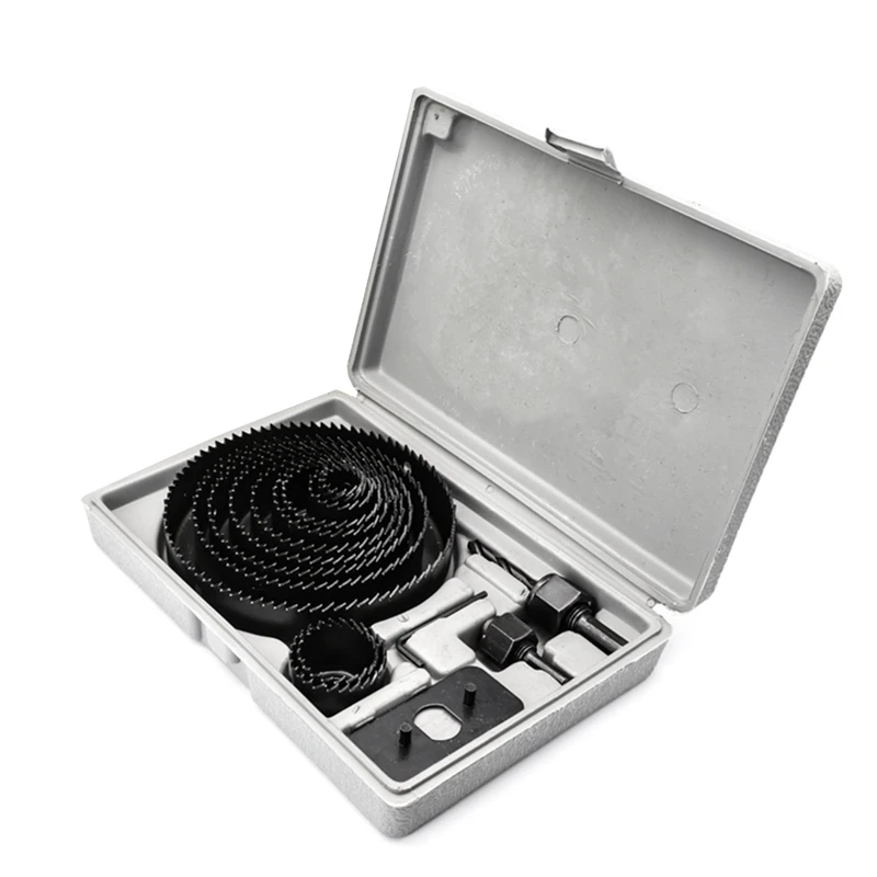 16Pcs Carbon Steel Hole Saw Kit 3/4Inch To 5Inch(19-127Mm) Saw Blades, For Wood,Plastic,PVC And Drywall
16Pcs Carbon Steel Hole Saw Kit 3/4Inch To 5Inch(19-127Mm) Saw Blades, For Wood,Plastic,PVC And Drywall