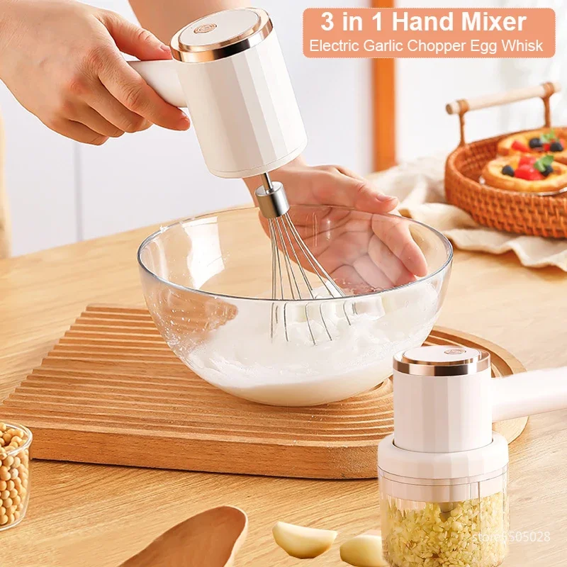 2023 Electric Handheld Mixer Garlic Chopper Egg Whisk 2In 1 USB Portable Mini Food Grinder Processor Blender Kitchen Accessories
2023 Electric Handheld Mixer Garlic Chopper Egg Whisk 2In 1 USB Portable Mini Food Grinder Processor Blender Kitchen Accessories