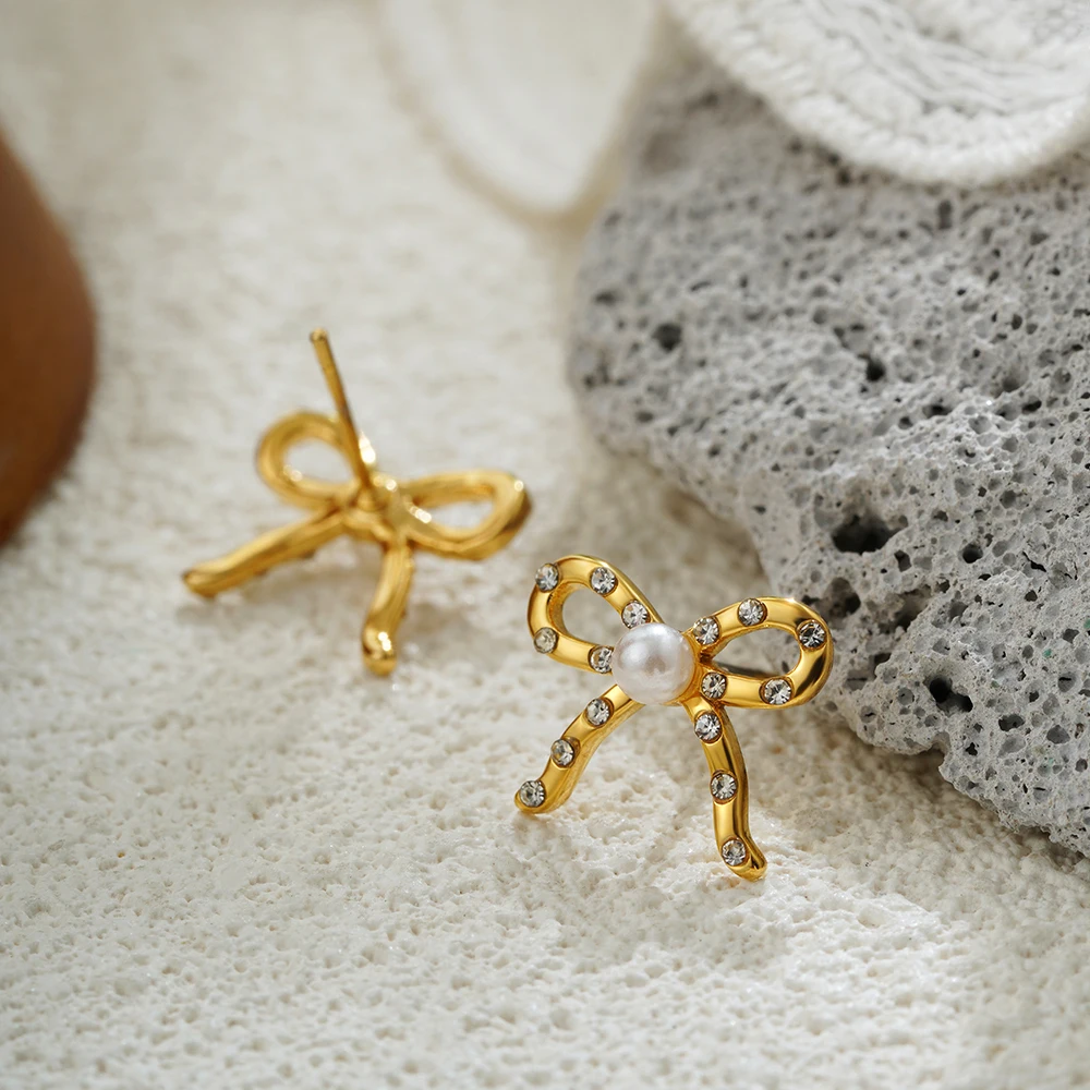 New Trendy Bow Knot Shape Fashion Cute Charm Stud Earrings For Women Shiny CZ Zircon Earring Luxury Jewelry Daily Party Gifts 18 S9f07493d5fea4a5e93999eb778342097s