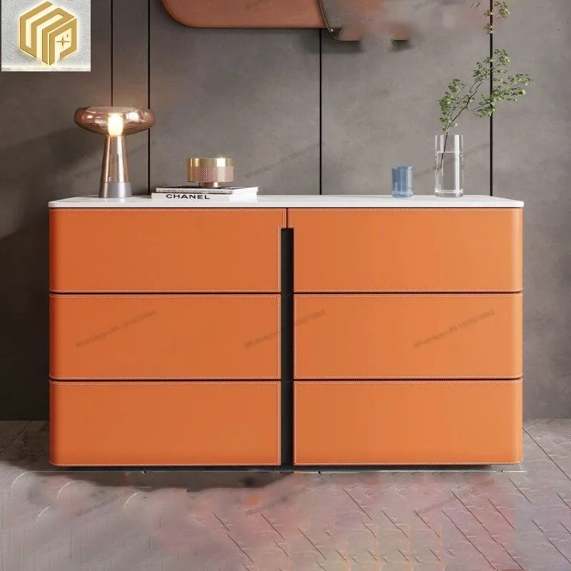 Italian Minimalist Saddle Leather Sideboard Solid Wood Porch Cabinet, Living Room Bucket Wall Storage, High Cabinet,
Italian Minimalist Saddle Leather Sideboard Solid Wood Porch Cabinet, Living Room Bucket Wall Storage, High Cabinet,