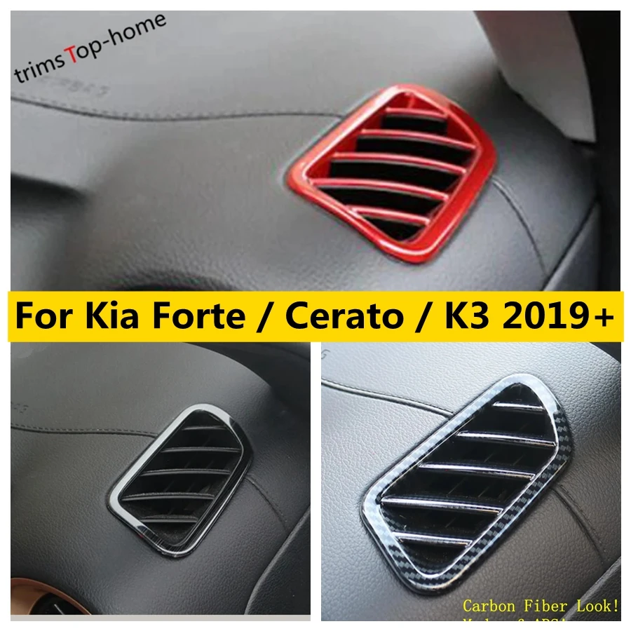 Front Air Conditioning AC Vents Frame Cover Trim Dashboard Air Outlet Decoration Fit For Kia Forte / Cerato / K3 2019 - 2023 
Front Air Conditioning AC Vents Frame Cover Trim Dashboard Air Outlet Decoration Fit For Kia Forte / Cerato / K3 2019 - 2023