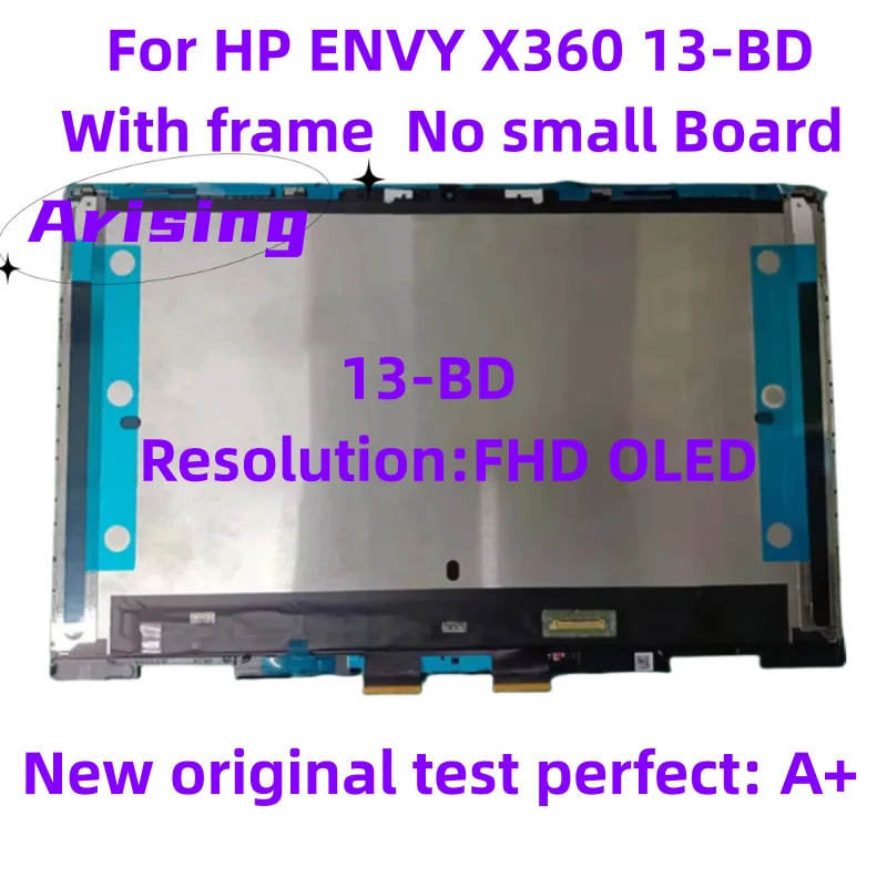 

13.3" For HP ENVY X360 13-bd L62080-ND2 M133NVFD R2 Screen LCD Touch Display FHD OLED Assembly Matrix Panel 13-bd0009TU No Board