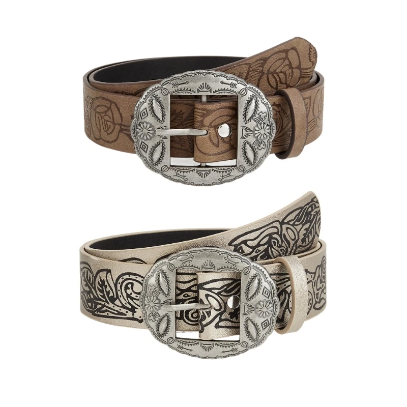 652F Embossed Waist Belt Metal Pin Buckle Waist Belt PU Wide Belt Adjustable Coat Dress Female Wide Ethnic Style Waistband
652F Embossed Waist Belt Metal Pin Buckle Waist Belt PU Wide Belt Adjustable Coat Dress Female Wide Ethnic Style Waistband