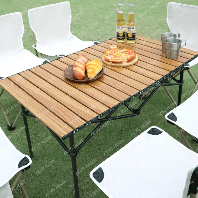 Outdoor Folding Table Egg Roll Table Portable Ultralight Camping Table Camping Table and Chair Lightweight Picnic Wood Grain
Outdoor Folding Table Egg Roll Table Portable Ultralight Camping Table Camping Table and Chair Lightweight Picnic Wood Grain