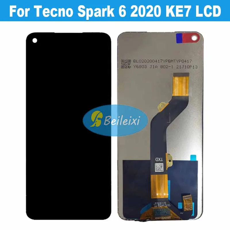 ЖК-дисплей для Tecno Spark 6 KE7 2020 KE7
ЖК-дисплей для Tecno Spark 6 KE7 2020 KE7