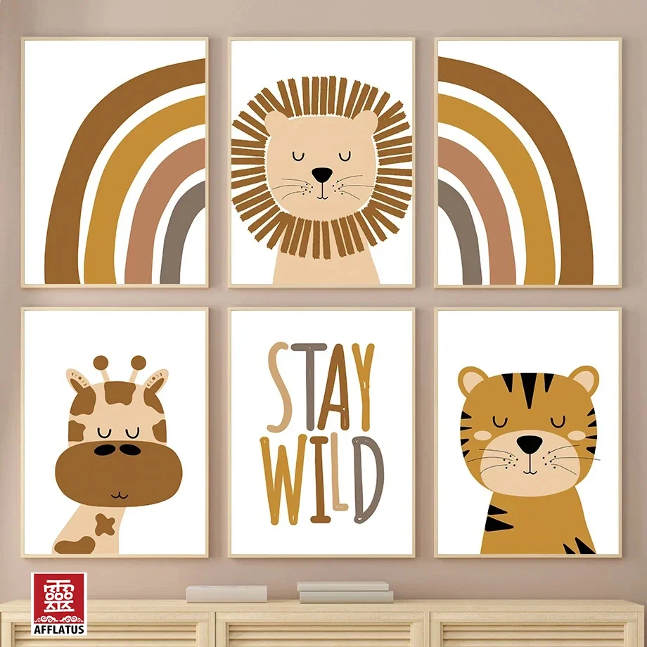 Lion Tiger Giraffe Rainbow Dream Quote Nordic Posters And Prints Wall Art Canvas Painting Wall Pictures For Baby Kids Room Decor
Lion Tiger Giraffe Rainbow Dream Quote Nordic Posters And Prints Wall Art Canvas Painting Wall Pictures For Baby Kids Room Decor