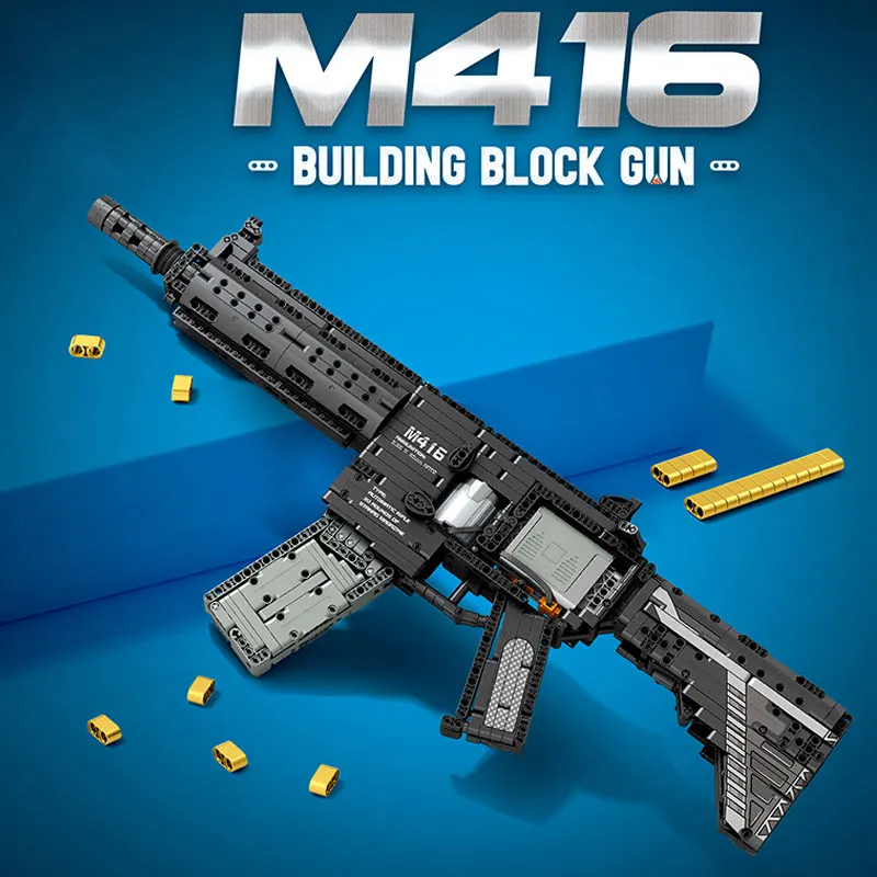 MOC Военная война 2 мировая война спецназ электрическая винтовка пистолет M416 модель строительные блоки кирпичи игрушки подарки на день рождения Дети сделай сам
MOC Военная война 2 мировая война спецназ электрическая винтовка пистолет M416 модель строительные блоки кирпичи игрушки подарки на день рождения Дети сделай сам