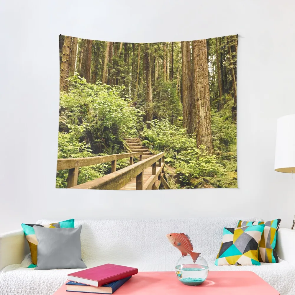 

Hiking through the Redwood Forest Tapestry Bedroom Decorations Things To The Room Home Decorators Tapestry