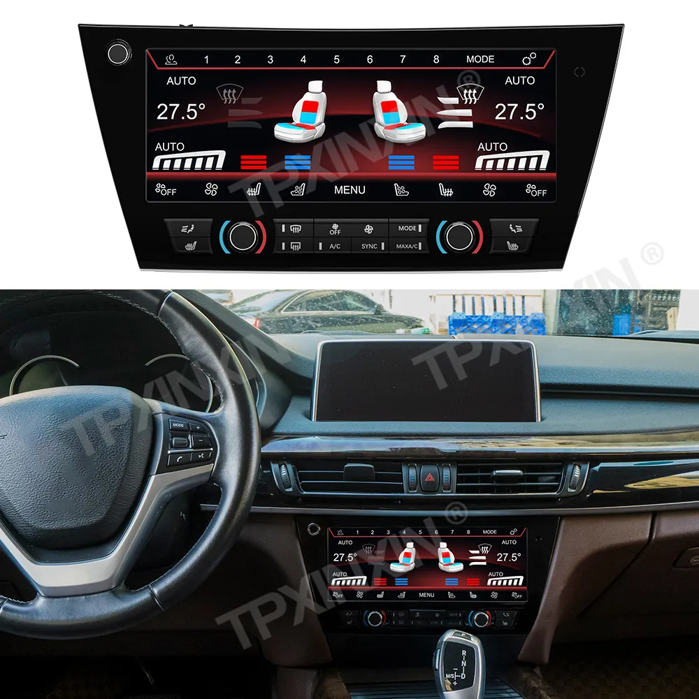 

Климатическая панель для кондиционирования воздуха для BMW X5 2014-2018, сенсорный ЖК-дисплей с голосовым управлением, климатический контроль, экран с регулировкой температуры