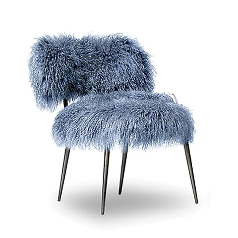 Artistic sense of light luxury stainless steel real wool leisure single chair designer living room model room decorative chair
Artistic sense of light luxury stainless steel real wool leisure single chair designer living room model room decorative chair